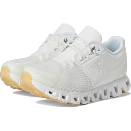 Golden and White On Cloud Shoes